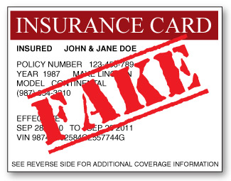fake car insurance card template