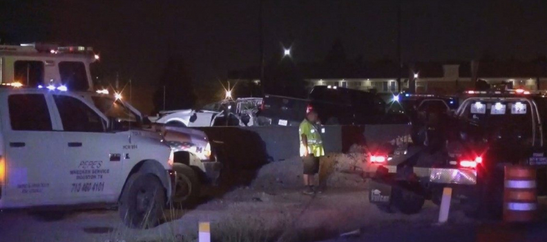 1 person dead after driver slams into barricades on US-290